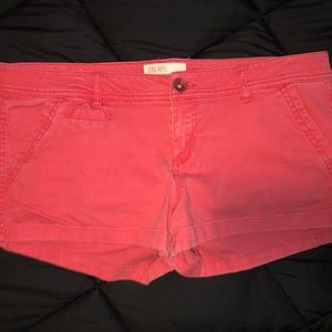 Pink garage shorts
